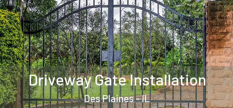 Driveway Gate Installation Des Plaines - IL